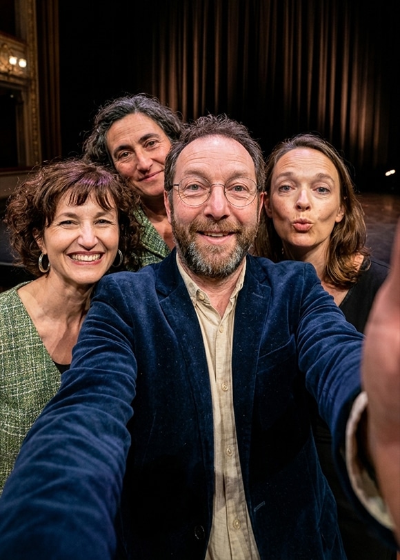 La troupe du 4ème Écho, compagnie de théâtre rennaise